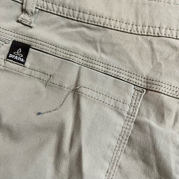 Prana Shorts Mens 30 X10 Zion Belted Cargo Tan Beige Hiking Nylon - Picture 4 of 11